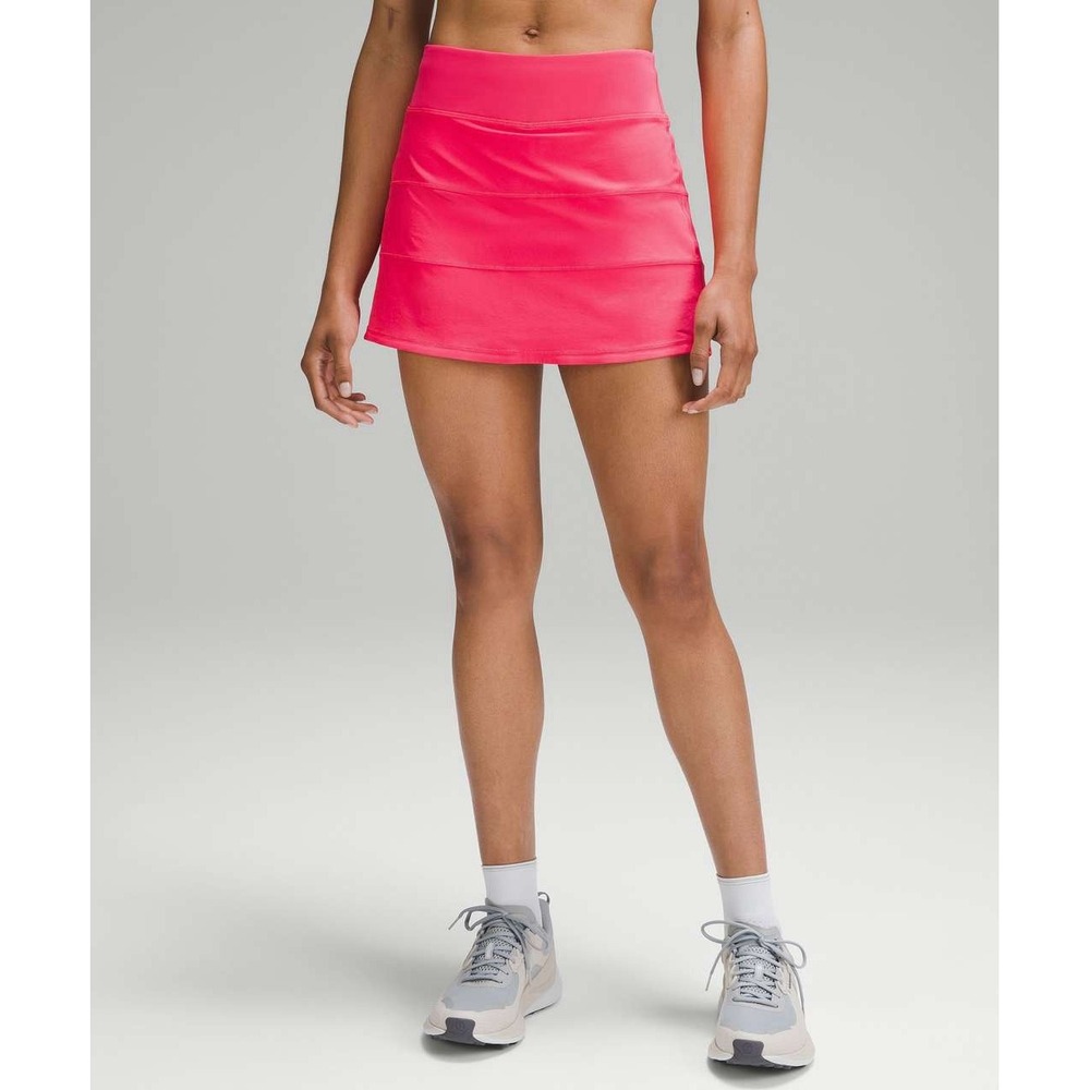 Lululemon Size 0 Pace Rival Mid-Rise Skirt *Long Pink Lip Gloss - LW8AC7T LIPG
